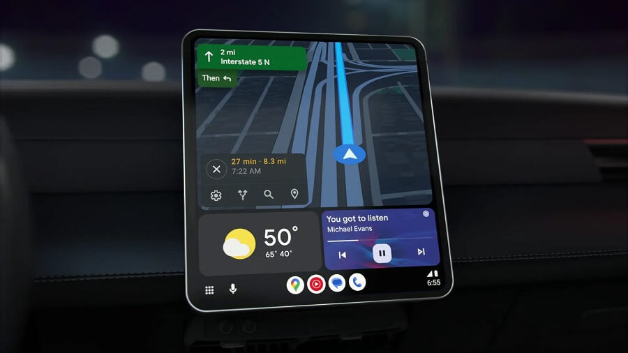 The long-awaited redesign of Android Auto is finally being released at CES (1)
