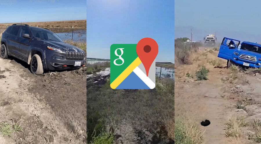 Google Maps Users Stranded in Mud After Choosing Faster Route (2)