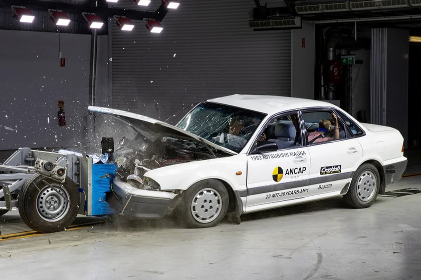 Old Car Crash Test Challenges the Notion of 'Old is Gold