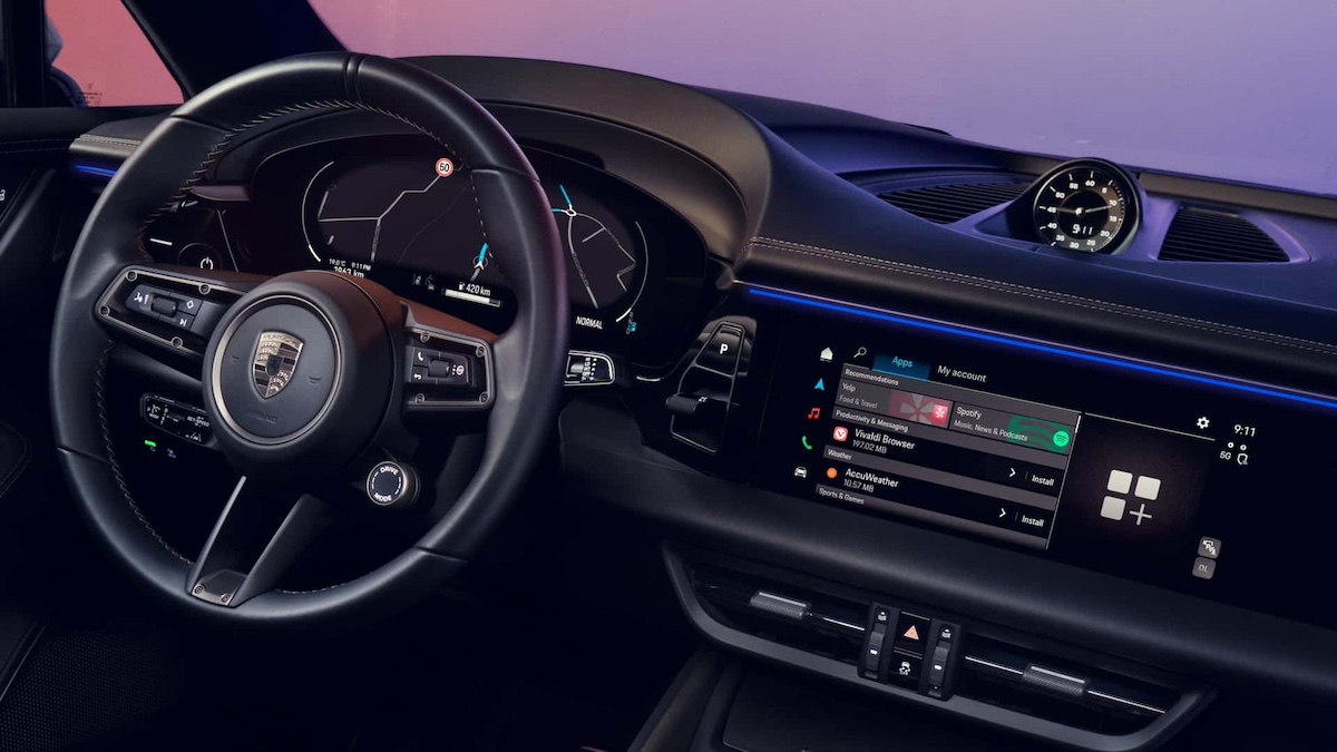 Unveiling the Future A Glimpse Inside the All-Electric Porsche Macan