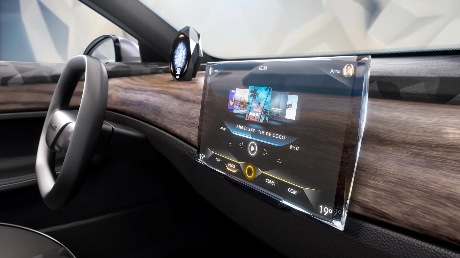 Continental Debuts Groundbreaking Swarovski Crystal Transparent Car Display at CES 2024
