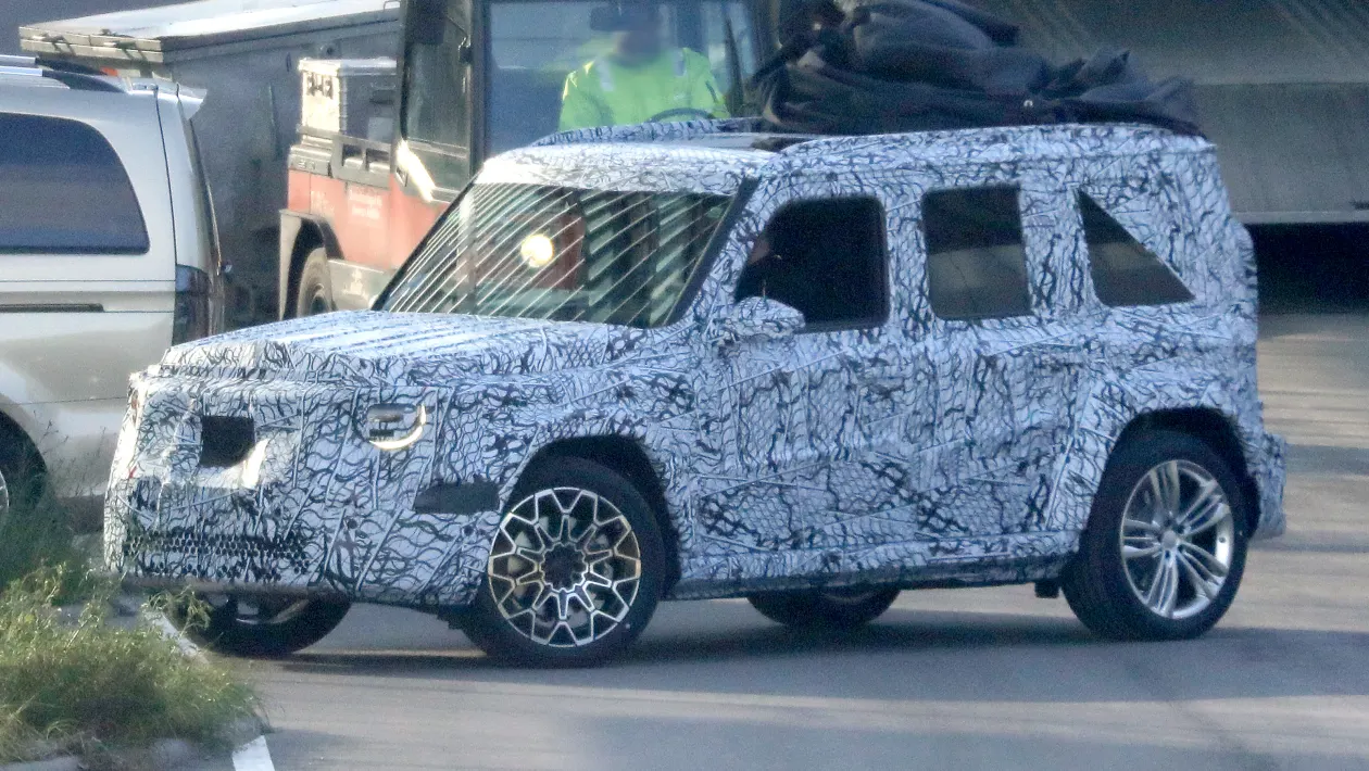 baby mercedes g appears in first set of spy shots 2