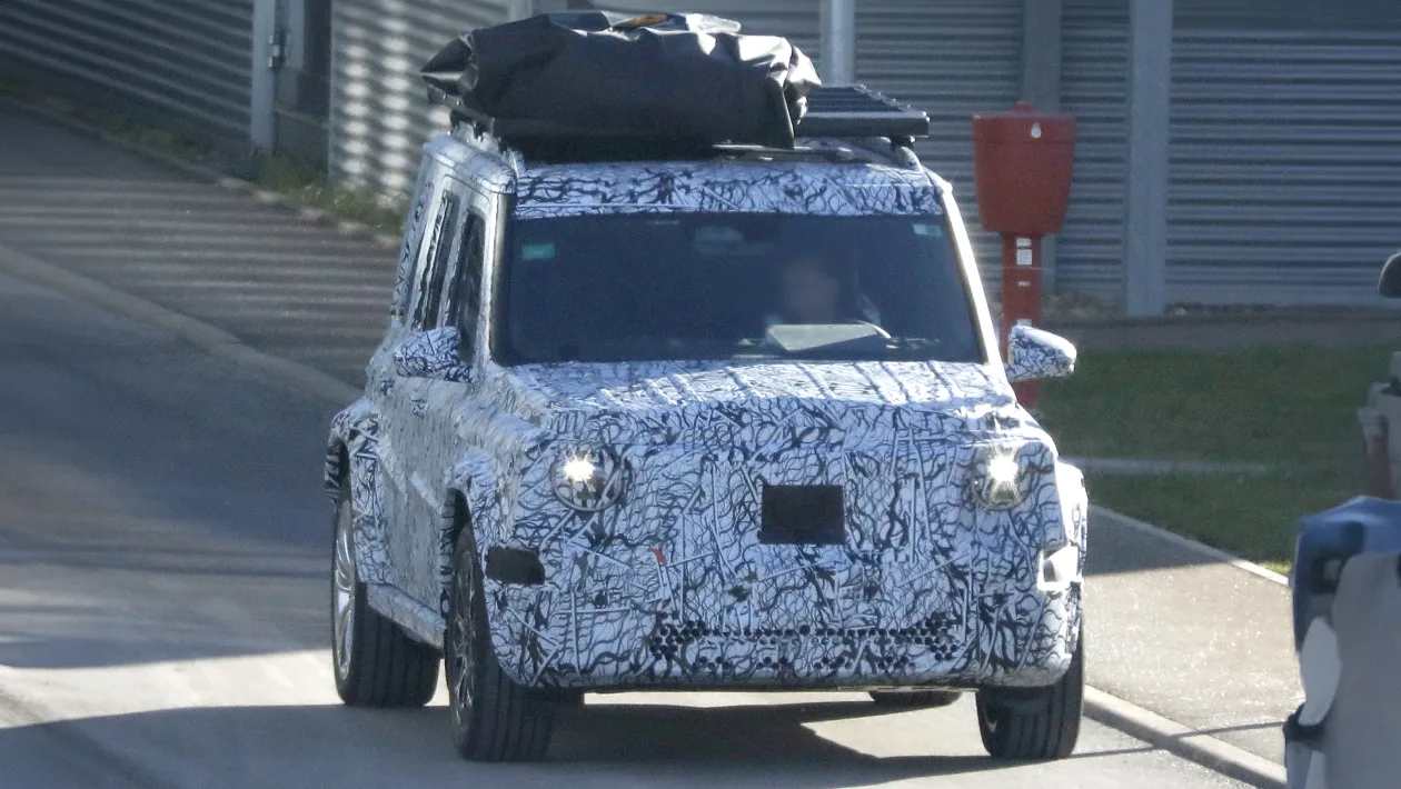 baby mercedes g appears in first set of spy shots 3
