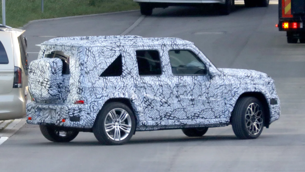baby mercedes g appears in first set of spy shots 5
