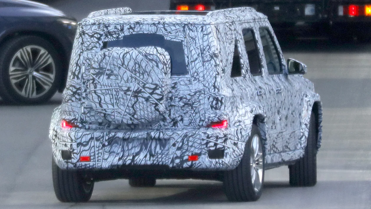 baby mercedes g appears in first set of spy shots 6