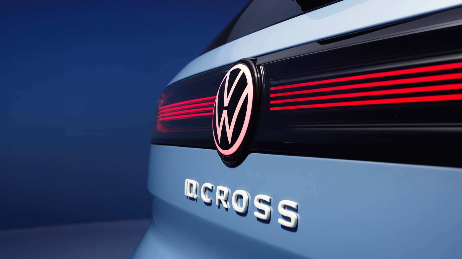 فولكس فاجن ID. Cross 2026 أرخص سيارة SUV كهربائية من العلامة الأمامية والجانبية